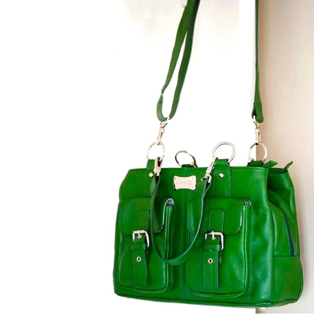 ShutterBag Girls Day Out Camera Bag / Purse Kelly Green with stripes